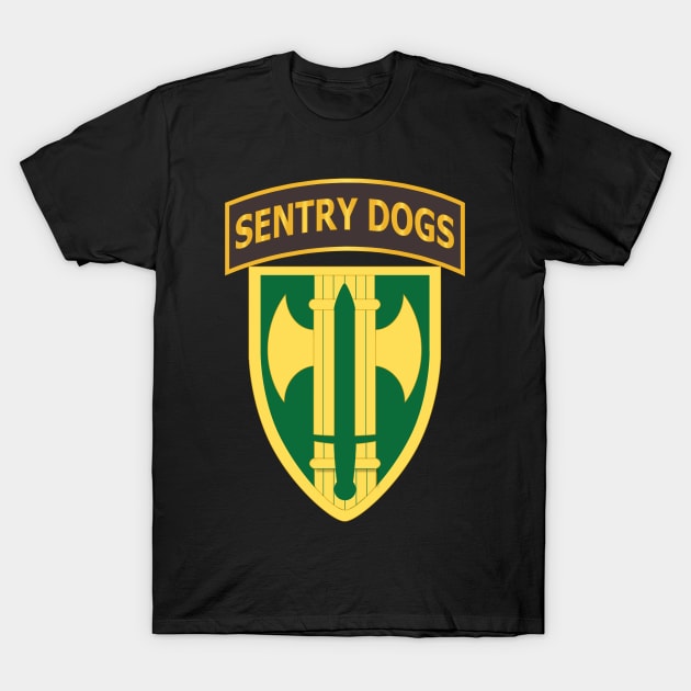 18th MP Brigade - Sentry Dogs Tab wo Txt T-Shirt by twix123844